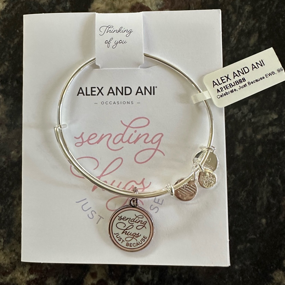 Alex and Ani Sending Hugs Just Because Charm  Bracelet